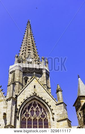 Vitre, Brittany, France - June 1: Notre Dame / Church Of Our Lady Of Vitre On June 1, 2019 In Vitre,