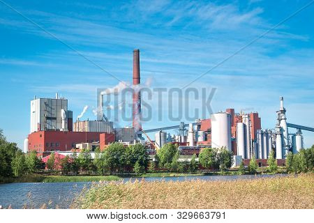 Kotka, Finland - 11 September 2019: Stora Enso Oyj, Finnish-swedish Timber Company. The Company Spec