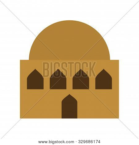 Manger House Building Isolated Icon Vector Illustration Design
