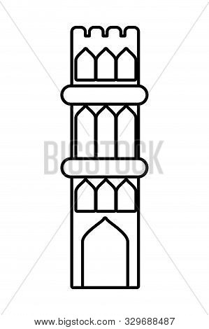 Manger House Building Isolated Icon Vector Illustration Design