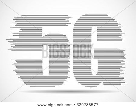 Abstract Vector 5g Internet Wirelles Connection Of Lines