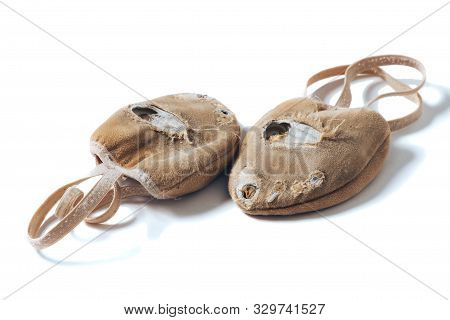 Shoes For Rhythmic Gymnastics Very Worn Active Use
