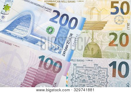 Azerbaijani Manat A Business Background With Money