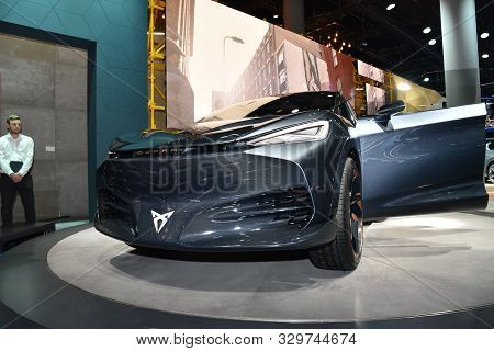 Frankfurt, Germany, September 10-2019: Cupra Tavascan Concept Iaa 2019
