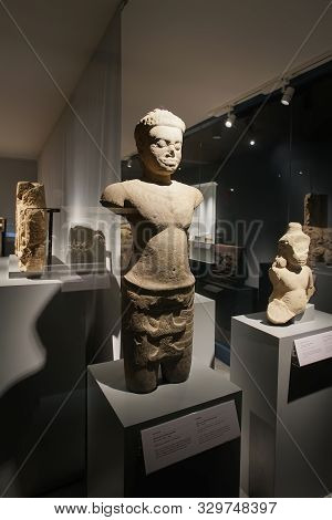 Prachin Buri, Thailand - August 26, 2019: Guardian Khmer Art In Thailand (angkorian Style) 1107-1177