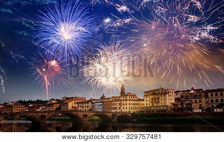 fireworks over Florence New Year destination