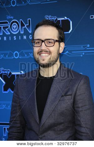 GLENDALE, CA - maj 12: Joe Trapanese på Disney XD'S ' TRON: Uprising' Tryk Event og receptionen et