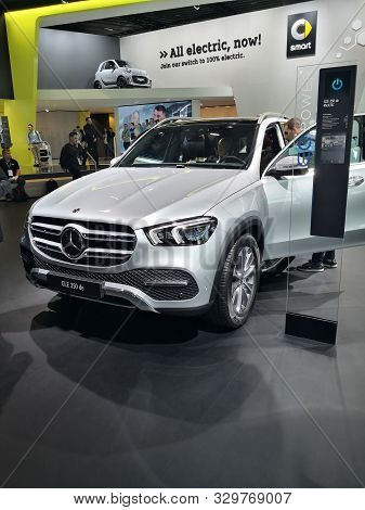 Frankfurt, Germany, September 10-2019: Mercedes Gle 350 De Iaa Messe 2019