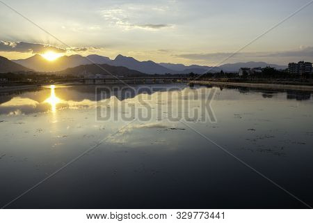 Park And Water Canal In Konyaalti District In Antalya, Turkey