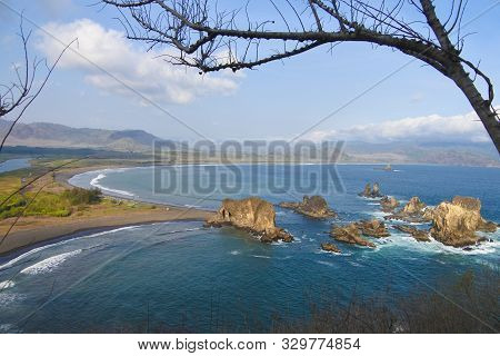 Beautiful Evening On Love Bay Jember Indonesia