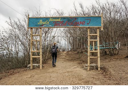 Jember, Indonesia - October 24, 2019 : Papuma Beach Jember East Java Indonesia