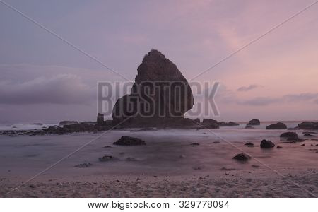 Beautiful Papuma Beach In Jember East Java Indonesia