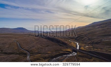 A View Of Ingleborough Mountain From Whernside Capture By Drone