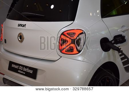 Frankfurt, Germany, September 10-2019: Smart Eq Forfour Iaa 2019