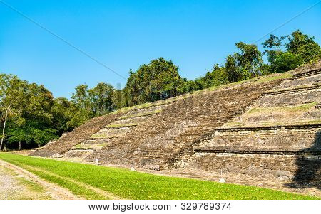 Pyramid At The El Tajin Archeological Site, Unesco World Heritage In Mexico