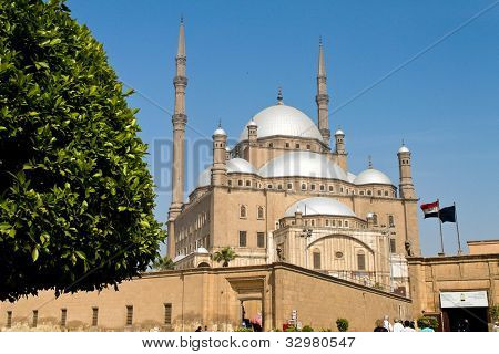 Egitto, cairo. Moschea di Mohammed ali. Moschea di alabsater. di fuori.