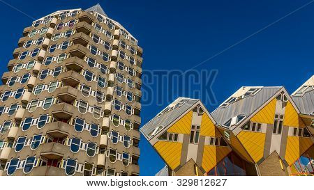 Apartment, Architecture, Blaaktoren, Blue, Building, City, Construction, Cube House, Cubical, Destin
