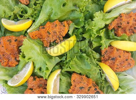 Lentil Burger, Mercimek Koftesi Traditional Turkish Vegetarian Food