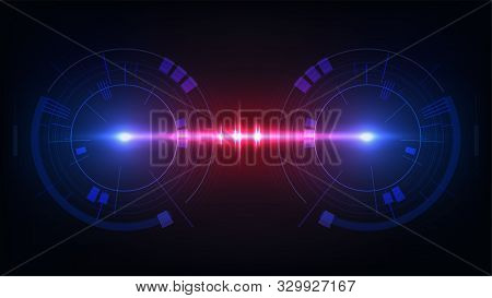 Hud Gauge Technology Display Interface Elements Cyber Background