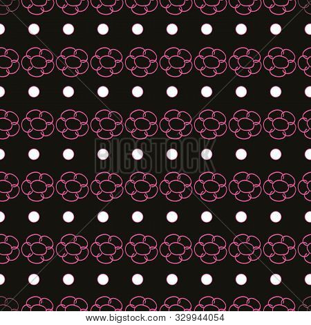 Seamless Boho Figures Pattern Print Background Design