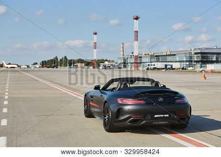 Kyiv, Ukraine - September 2, 2017: Mercedes Benz Amg Gt 50 Edition Sports Car. A New 2017 Supercar D