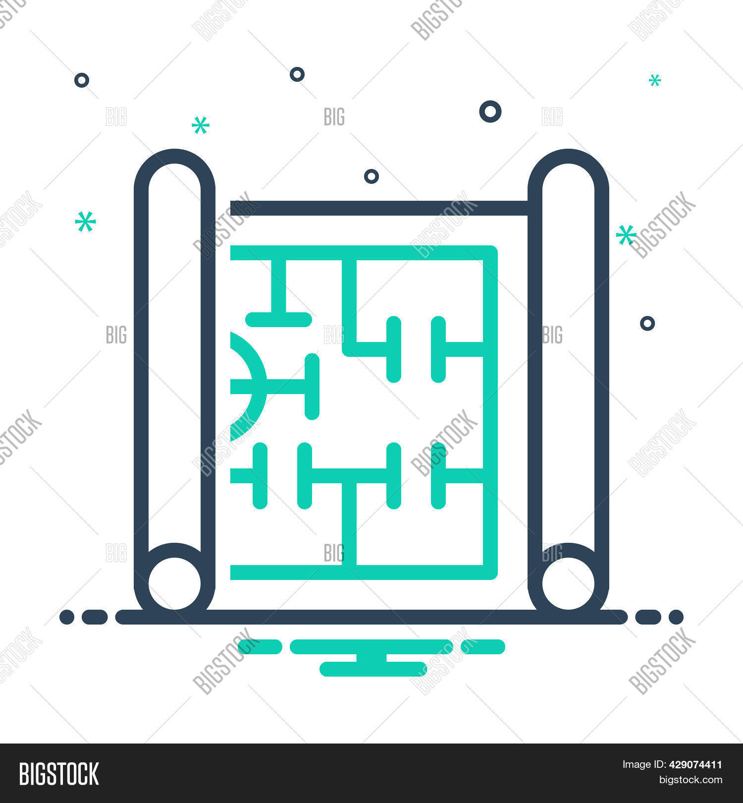 Mix Icon Blueprint Image & Photo (Free Trial) | Bigstock