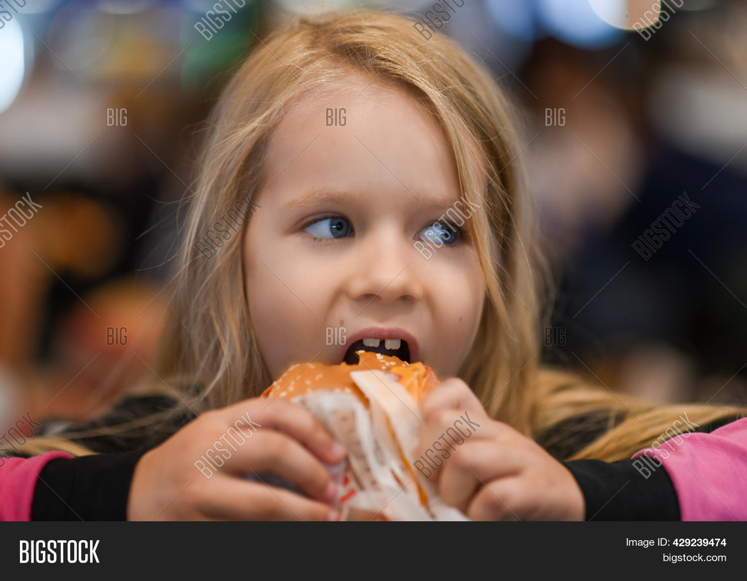 Little Girl Eating Image & Photo (Free Trial) Bigstock