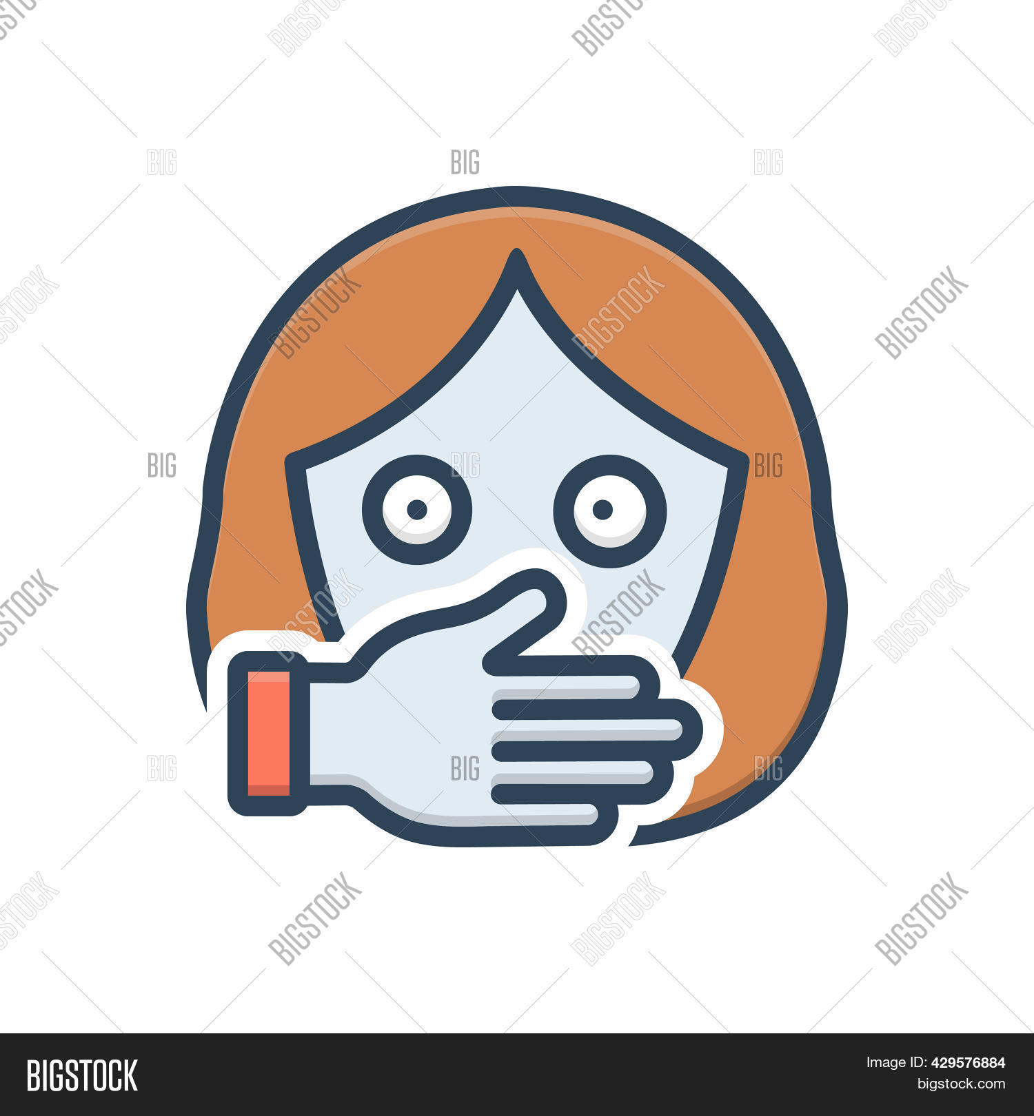 Icon With Persecuting Ruler Color Illustration Image & Photo (Free Trial) | Bigstock