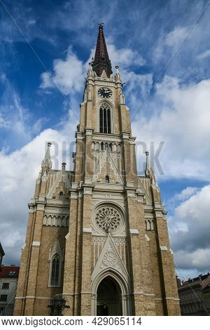 The Name Of Mary Church, Also Known As Novi Sad Catholic Cathedral Or Crkva Imena Marijinog During A