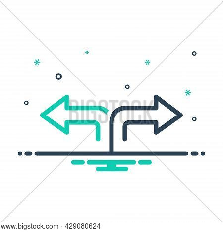 Mix Icon For Back Astern Backwards Behind Behindhand Arrow Direction Forward