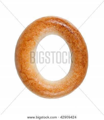 Simit beyaz zemin üzerine