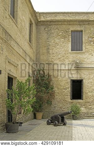 Detail Of The Castle Of Santiago In Sanlucar De Barrameda, Cadiz, Andalusia, Spain