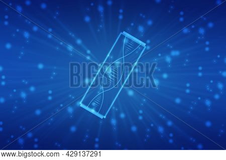 Dna Structure, Abstract Medical And Healthcare Background,abstract Technogoly Science Concept Dna Fu