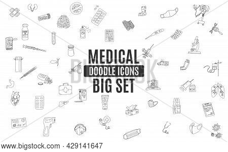 Medicine Large Collection Of Hospital Doodles New