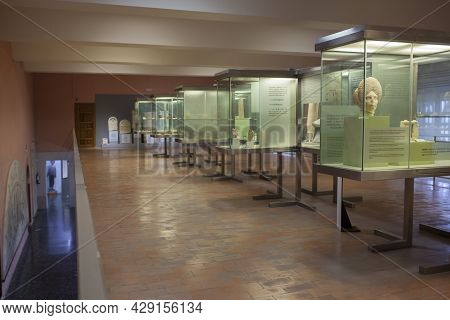 Jaen, Spain - December 29th, 2017: Museum Of Archaeology And Fine Arts, Or Simply Museum Of Jaen. In