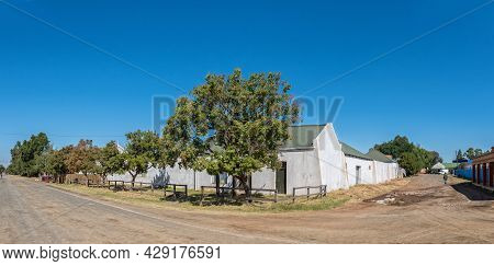 Smithfield, South Africa - April 23, 2021: A Panoramic Street Scene, With Buildings, In Smithfield I