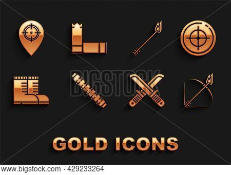 Set Hunting Cartridge Belt With Cartridges, Target Sport For Shooting Competition, Bow And Fire Arro