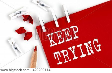 Keep Trying Text On Image & Photo (Free Trial) | Bigstock