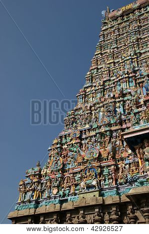Madurai India Tamil Nadu, India. Tempio indù di Meenakshi.