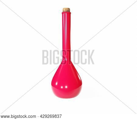 Set Of Bottles With Potion For The Game. 3d Render.