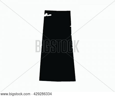 Saskatchewan Canada Map Black Silhouette. Sk, Canadian Province Shape Geography Atlas Border Boundar
