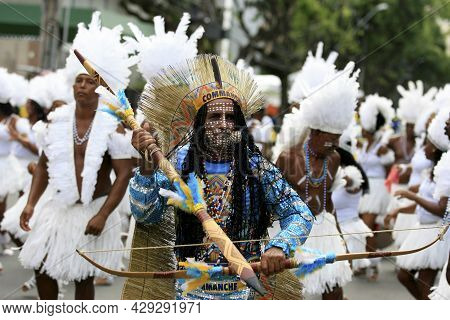Commanches During Carnival In Salvador