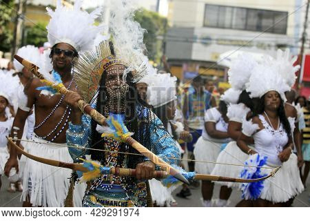 Commanches During Carnival In Salvador