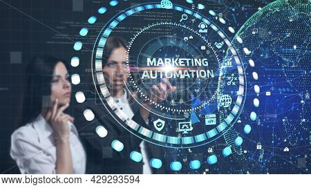 Planning Marketing Strategy. Business, Technology, Internet And Network Concept. Young Businessman S