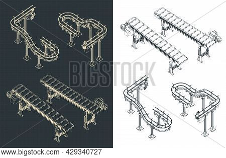 Conveyor Isometric Blueprints Mini Set