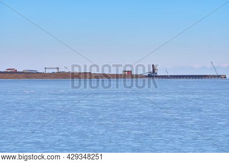 Vanino, Russia - Jan 18, 2021: Ships In The Port Of Vanino.