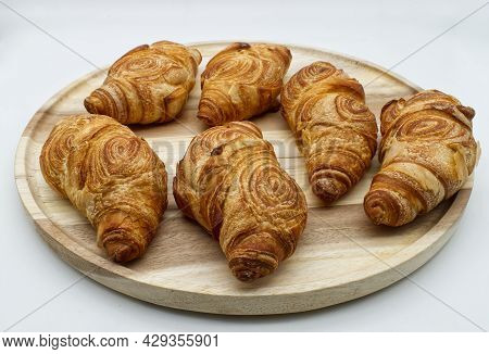 Italian Panscrò Bread. Panscrò Bread Is A Salty Croissant, Crunchy On The Outside And Soft On The In