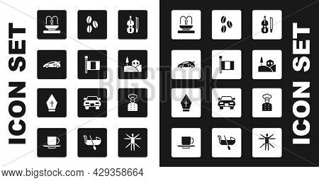 Set Violin, Flag Italy, Sport Racing Car, Fountain, Village Landscape, Coffee Beans, Italian Cook An
