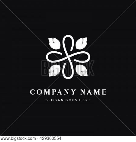 Illustration Home Furnishing Scent Logo Concept On Dark Background