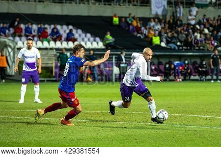 Budapest, Hungary - August 05, 2021: Uefa Europa Conference League, Ujpest Fc - Fc Basel, Yohan Croi